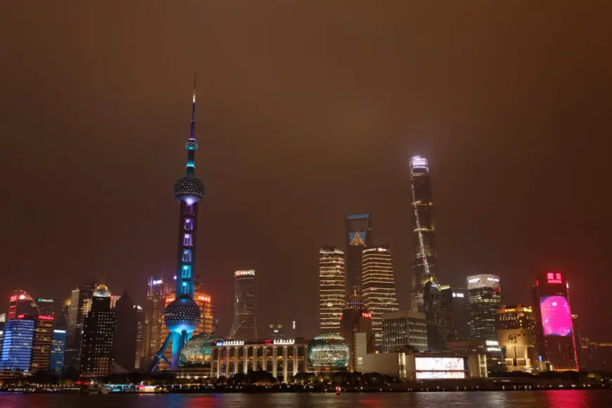 Shanghai Skyline bei Nacht